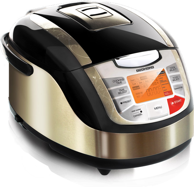 Multikocher REDMOND RMC-M4502E (Schwarz) Multikocher REDMOND RMC-M4502E (Schwarz)<p><b>RMC-M4502E</b> – ein multifunktionelles Ger?t aus dem Hause <b>REDMOND</b>. Der Multikocher erf?llt alle Anforderungen anspruchsvoller Hobbyk?che und geh?rt in jede moderne K?che. Dieses kompakte Ger?t ?berzeugt nicht nur durch die einfache Anwendung, sondern auch durch das Design und die Programmauswahl. Das Hauptmerkmal des <b>RMC-M4502E</b> ist das Programm „<b>MULTI CHEF</b>“, welches Sie die Temperatur und Zubereitungszeit individuell bestimmen l?sst. Mit diesem Ger?t l?sst sich eine Vielzahl von Speisen zubereiten, sei es f?r Festlichkeiten im eigenen Haus oder t?glich f?r die Familie.</p><br><br><p>Der Zubereitungsprozess verl?uft vollst?ndig automatisch. Mit den 34 Programmen, von denen 16 automatisch und 18 manuell sind, lassen sich Fleisch, Gefl?gel, Meeresfr?chte, vegetarische Gerichte, Suppen und Brei, Beilagen, Pasta, Reis, frittiertes, Joghurts, Teig, Fondue, Marmelade, Desserts, Kompott und vieles andere zubereiten. Die drei Heizelemente des Innenbeh?lters gew?hrleisten ein schonendes Garen der Lebensmittel, damit alle Vitamine erhalten bleiben.</p><br><br><p>Au?erdem hat der <b>RMC-M4502E</b> zus?tzliche Funktionen wie „verz?gerter Start-Modus“ und die automatische Erw?rmung der Speisen. Das beigef?gte Kochbuch <b>„100 Rezepte“</b> beinhaltet verschiedene Rezepte f?r Fr?hst?ck, Mittag- und Abendessen.</p><br><br><p>Dieser Multikocher wurde bereits von Profik?chen hoch gelobt und von Leuten empfohlen, die Wert auf eine gesunde Ern?hrung legen.</p><br><br>type: Multikocher