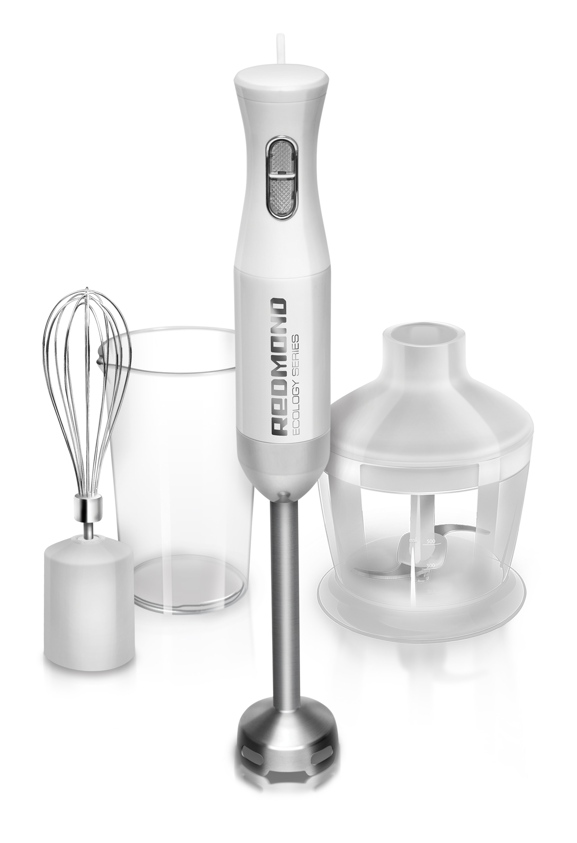 Mixer REDMOND RHB-2933-E Mixer REDMOND RHB-2933-E<p>Zwei Ger?te (ein R?hrger?t und ein Schneebesen) sind perfekt zum Zubereiten von fl?ssigen und cremigen Produkten. Das R?hrger?t hat ein Mischglas mit 600 ml Fassungsverm?gen und einen 500 ml Beh?lter mit Deckel zum Hacken.</p><br><br>type: Standmixer, P?rierger?te